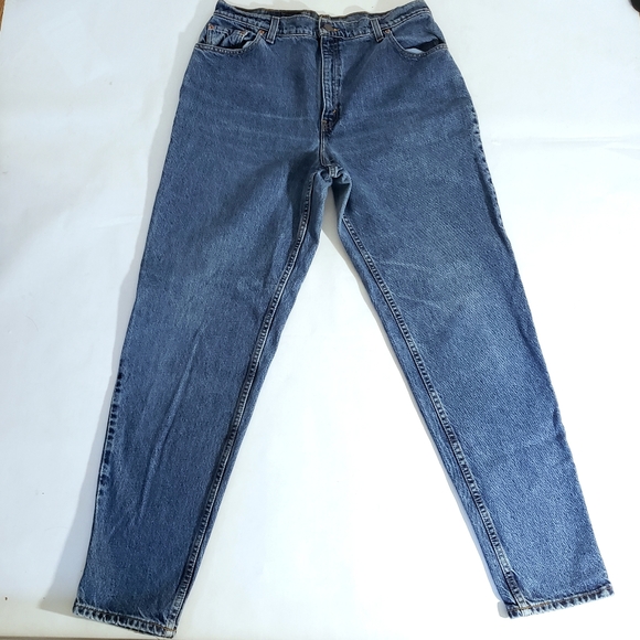Levi's Vintage 551 MOM Jeans High Waist Relaxed Fit Tapered Long Size 16